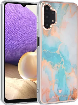 Produktbild von UNIQ Accessory Galaxy A32 5G Case - Marble Blue