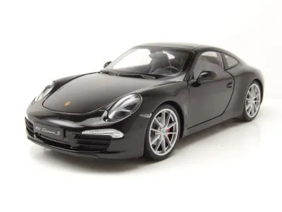 Produktbild von Welly 18047SW Porsche 911 (991) Carrera S 2012 schwarz 1:18