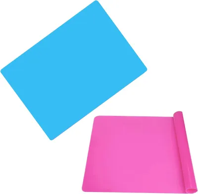 Produktbild von Set mit 2 Silikon-Tischsets, 40 x 30 cm, rutschfest, hitzebeständig, abwaschbar, für Küche/Restaurant/Hotel