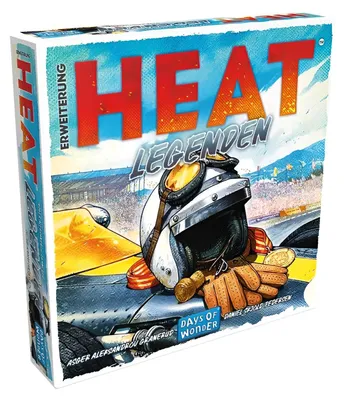 Produktbild von Heat Legenden Brettspiel Erweiterung Deutsch – für bis zu 12 Rennwagen mit automatisierten Fahrern