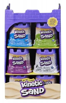 Produktbild von Kinetic Sand 6059169 - Burgförmchen mit 127 g kinetischem Sand, unterschiedliche Varianten, 3 Jahr(e), Junge/Mädchen, Frankreich, CE, 170 g, 81 mm