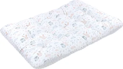 Obrázok produktu pre Vankúš veľký 70x110 cm - podsedák detská podložka na hranie detská matrac na podlahu detská izba sovičky so svetlo šedou