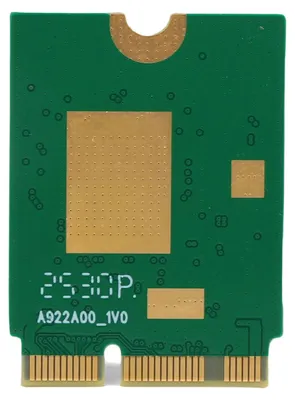 Image de Carte WiFi 7 sans fil, format M.2, débit de 6338 Mbit/s, Bluetooth 5.4, compatible 6G, 5G, 2,4G, bande triple, pour PC de bureau, compatible avec Windows 10 et 11