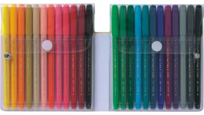 Image de Stylo fibre Pentel Colour Pen 0,6mm Set 24 couleurs assorties