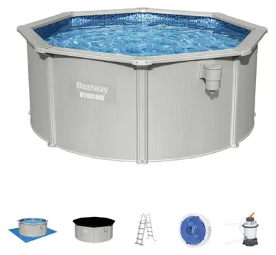 Obrázek produktu pro Bestway Hydrium 56566, 7630 l, Rámový bazén, Děti a dospělí, Šedá, 96 kg
