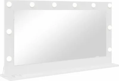 Obrázok produktu pre vidaXL Zrkadlo nad umývadlo, pravouhlé, biele, 100 x 55 x 18 cm