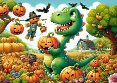 Produktbild von KUNSTPUZZLE-Puzzle Sü ß er Dinosaurier 50 Puzzles