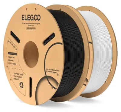 Obrázok produktu pre Filament PLA, priemer 1,75 mm, cievka 2 kg, čierna a biela