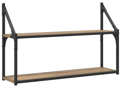 Obrázek produktu pro Nástěnná polička Nástěnná montáž Dub artisan 80 x 21 x 51 cm