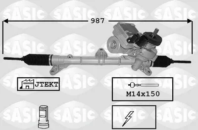 Produktbild von SASIC 7176064 Lenkgetriebe für MINI Schrägheck (R56)