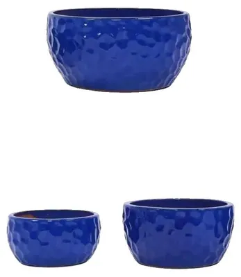 Immagine prodotto di Set di piante, design classico, adatto sia per interni che per esterni, colore blu antico