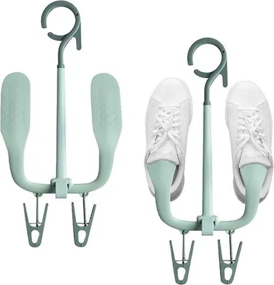 Produktbild von Droger für 2 Paar Schuhe - Schuhhalter - Schuhrek - Schuhrekken - Wäschegerät/Wasrek - Plastik - Für Laufschuhe/Geschäfts- /Leather-Schuhe