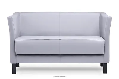 Obrázek produktu pro Konsimo Klasická pohovka pro 2 osoby nadčasový design s měkkým sedákem a vysokým opěradlem "ESPECTO", šedá, , elegantní, 130x71x67cm