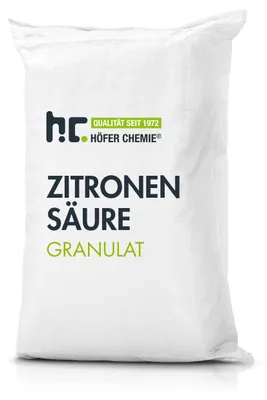 Produktbild von 25 kg Zitronensäure Granulat in Lebensmittelqualität