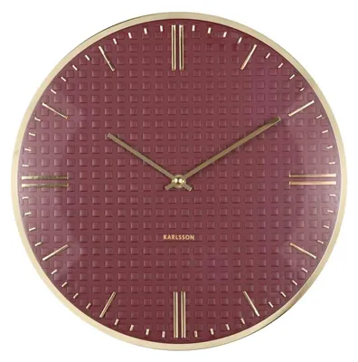 Produktbild von Karlsson - Wanduhr Riqueza - Bordeaux - Ø35cm