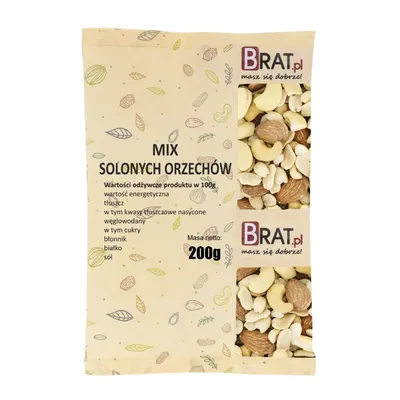Zdjęcie produktu dla Mix solonych orzechów 200g Brat.pl