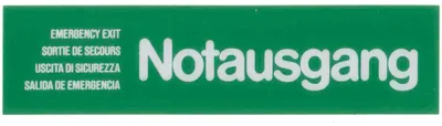 Produktbild von Schilder Notausgang grün