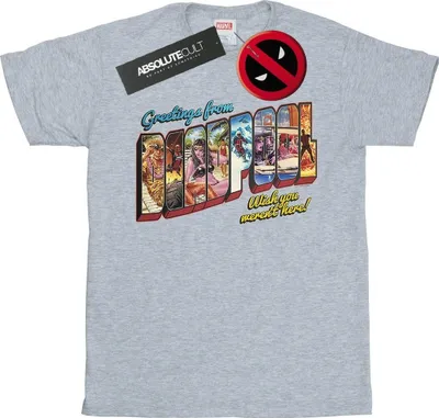 Produktbild von Marvel - "Deadpool Greetings" T-Shirt für Damen BI20792 (L) (Grau)