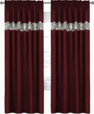Obrázok produktu pre Módne závesy s valcami 145x250 ON BAND Maroon (cena je za jeden kus)