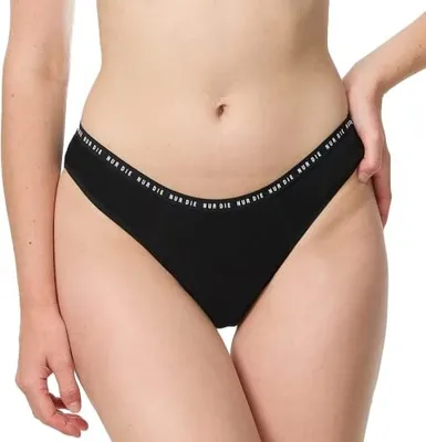 Produktbild von Nur Die Slip Alles geregelt Starke Blutung Perioden-Unterwäsche Baumwolle waschbare & saugfähige Menstruationsunterwäsche Damen, schwarz, 48/50
