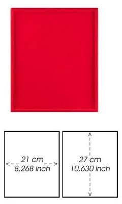 Produktbild von Prophila Collection rote Veloureinlage für Münzbox, ohne Unterteilung (210 x 270 mm)