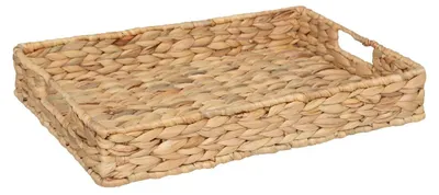 Produktbild von 5Five Design Metall-/Holzschale - 45 x 32 cm - beige - Hoher erhohter Rand