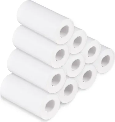 Zdjęcie produktu dla Biała rolka papieru termicznego 56 mm, wysokiej jakości przezroczysty nadruk, czysta pulpa drzewna z drukarką etykiet, wkład do aparatu natychmiastowego, rolki papieru termicznego, papier do druku termicznego, papier do druku (10 rolek)