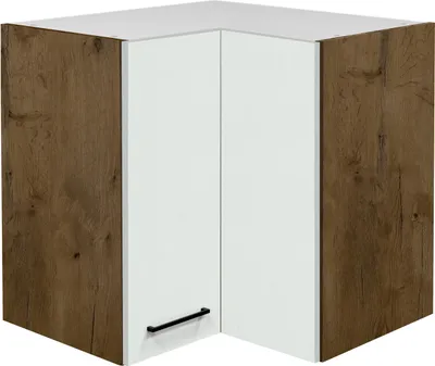Produktbild von Eckhängeschrank Küche - 60 x 60 cm breit - Magnolia Matt Lancelot Oak – Vintea