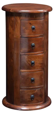 Immagine prodotto di MASSIVMOEBEL24 | OXFORD #338 Comò in legno di acacia - laccato / nougat 45x45x88