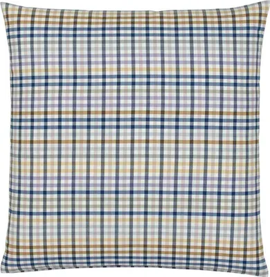 Produktbild von elegante Soft-Flanell-Kissenbezug einzeln Aberdeen Farbe Blau-Grün Größe 80x80