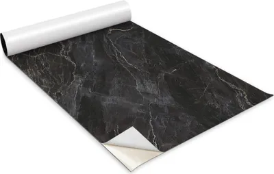 Immagine prodotto di Pellicola autoadesiva per mobili - Pellicola decorativa - Mobili da tavolo - Tagliabile su misura - Marmo scuro - 100 x 50 cm