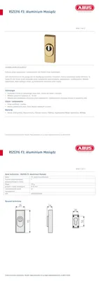 Produktbild von ABUS RSZS 316 Schutzbeschlag mit Zylindersicherung, messing satiniert, 92x35 mm