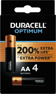 Produktbild von Duracell 5000394137486, Einwegbatterie, AA, 4 Stück(e), Mehrfarbig, 150 mm, 10 mm