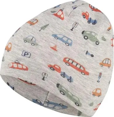 Produktbild von Sterntaler Beanie Fahrzeuge silber Gr. 53