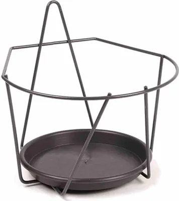 Produktbild von Wand-Blumentopfhal. Ø22cm grau, 357261