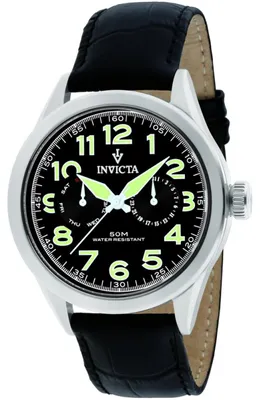 Immagine prodotto di Invicta Vintage 11741 Orologio da Uomo - Movimento Quarzo - Acciaio Inossidabile con Quadrante Nero - 45 mm