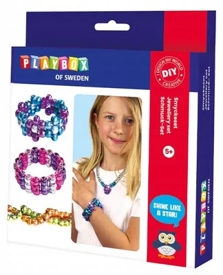 Produktbild von Playbox 2471273, Schmuck-Bastelset für Kinder, 5 Jahr(e), Mehrfarbig