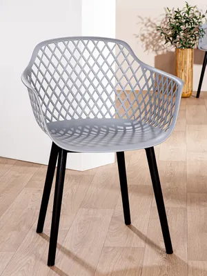 Obrázek produktu pro Židle Gilde, plast, šedá,Polyuretan2, d. 46 cm, š. 61 cm, v. 82 cm Výška: 82.00 cm Šířka: 61.00 cm Hloubka: 46.00 cm 56218