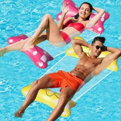 Produktbild von Aufblasbare Wasserliege/Hängematte – 4-in-1 Schwimmbecken