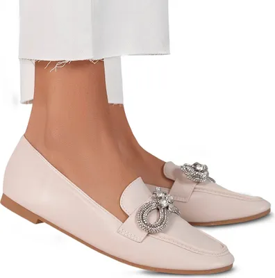 Produktbild von Damen Mokassin Slip On Halbschuhe Elegant Pastell Business Loafer Avelana Beige Gr.38