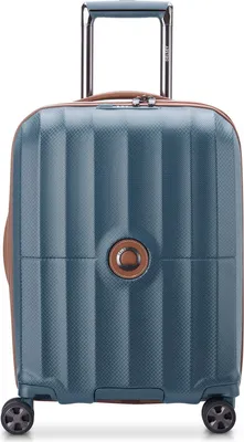 Produktbild von DELSEY PARIS Carrousel 4 Double Rolls Cabine Slim Trolley 55 Ultramarine Blue petrol