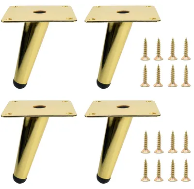Productafbeelding van Set van 4 Metalen Conische Meubelpoten van 10 cm