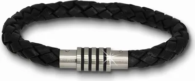 Image de Amello Bracelets en acier inoxydable noir hommes AMA475S20