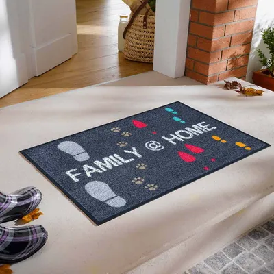Image de Tapis de sol lavable - Family @ Home 50x75 cm wash+dry Paillasson