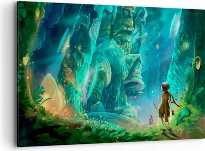 Produktbild von Bild auf Leinwand - Leinwandbild - Alt höhle geheimnis spaß - 120x80cm - Wand Bild - Wanddeko - Leinwanddruck - Bilder - Kunstdruck - Wanddekoration - Leinwand bilder - Wandkunst - AA120x80-2843