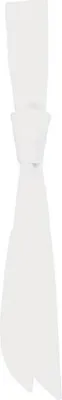 Produktbild von Karlowsky Serviceschleife 94 x 5 cm Fixierschlaufe Polyester/Baumwollmix waschecht pflegeleicht Weiß