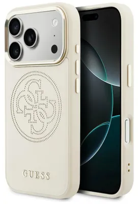 Zdjęcie produktu dla Etui Guess Perforated 4G Magsafe Do Iphone 17 Pro Beżowy