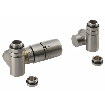Productafbeelding van Sapho CORNER COMBI, set voor thermostaat, links, roestvrij staal, geborsteld