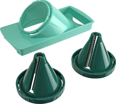 Image de Genius Nicer Dicer Julietti (3 pièces) en vert menthe Légumes - Spaghetti Julienne Spirale ; A33751
