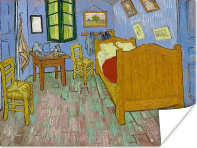 Produktbild von MuchoWow® Poster Schlafzimmer in Arles - Vincent van Gogh 40x30 cm - Plakate für die Wände - Poster Wohnzimmer
